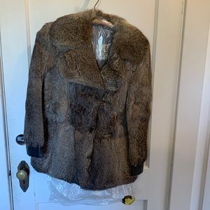 Vintage  Adam & Yves natural rabbit fur made in Italy